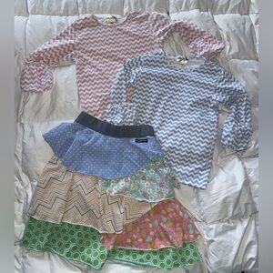 Matilda Jane Girls Size 12 Whimsical Boutique Boho Mix & Match Knit Patchwork